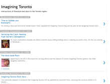 Tablet Screenshot of imaginingtoronto.blogspot.com