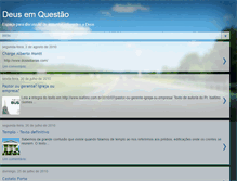 Tablet Screenshot of deusemquestao.blogspot.com