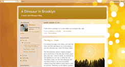 Desktop Screenshot of dinosaurinbrooklyn.blogspot.com