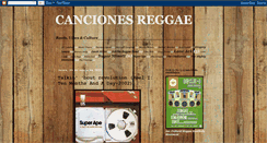 Desktop Screenshot of cancionesreggae.blogspot.com