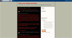 Desktop Screenshot of myhappymoments-ali.blogspot.com