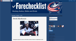 Desktop Screenshot of forechecklist.blogspot.com