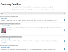 Tablet Screenshot of becomingexcellent.blogspot.com