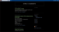 Desktop Screenshot of cyrilsgadgets.blogspot.com