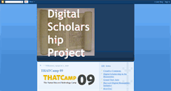 Desktop Screenshot of digitalscholarshipproject.blogspot.com
