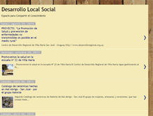 Tablet Screenshot of desarrollolocalsocial.blogspot.com