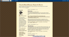 Desktop Screenshot of chaoticblacksheep.blogspot.com