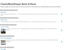 Tablet Screenshot of chaoticblacksheep.blogspot.com