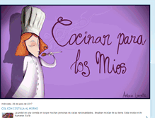 Tablet Screenshot of cocinarparalosmios.blogspot.com
