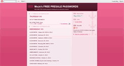 Desktop Screenshot of mojo-passwords.blogspot.com