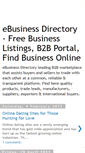 Mobile Screenshot of ebusiness-directory.blogspot.com