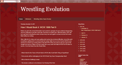 Desktop Screenshot of evolutionofwrestling.blogspot.com