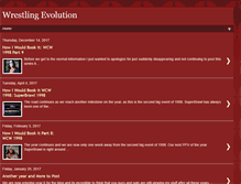 Tablet Screenshot of evolutionofwrestling.blogspot.com