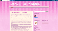 Desktop Screenshot of casamentodanique.blogspot.com