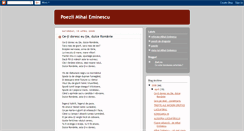 Desktop Screenshot of poezii-mihai-eminescu.blogspot.com