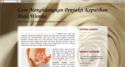 Desktop Screenshot of caramenghilangkankeputihanpadawanitaa.blogspot.com