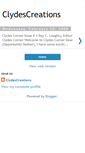 Mobile Screenshot of clydescreations.blogspot.com