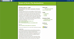 Desktop Screenshot of namboothiri.blogspot.com