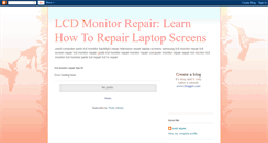 Desktop Screenshot of lcdmonitorrepair.blogspot.com