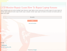 Tablet Screenshot of lcdmonitorrepair.blogspot.com