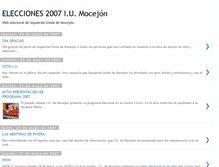 Tablet Screenshot of elecciones2007iumocejon.blogspot.com