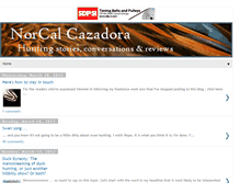 Tablet Screenshot of norcalcazadora.blogspot.com