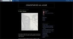 Desktop Screenshot of comentarios-al-azar.blogspot.com