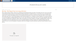 Desktop Screenshot of personalscare.blogspot.com