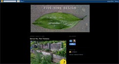 Desktop Screenshot of fiveninedesign.blogspot.com
