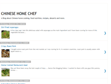 Tablet Screenshot of chinesehomechef.blogspot.com