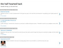 Tablet Screenshot of halfheartedhack.blogspot.com