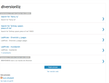 Tablet Screenshot of diversionliz.blogspot.com
