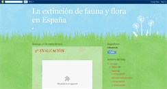 Desktop Screenshot of extincionfaunayflorapi.blogspot.com