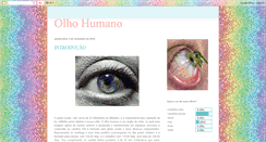 Desktop Screenshot of olhohumano.blogspot.com