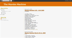 Desktop Screenshot of mambomachine.blogspot.com