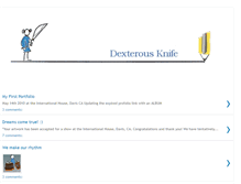 Tablet Screenshot of dexterousknife.blogspot.com