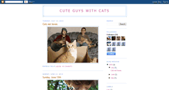 Desktop Screenshot of cuteguyswithcats.blogspot.com