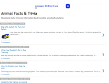 Tablet Screenshot of animal-facts-trivia.blogspot.com