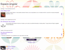 Tablet Screenshot of elespaciosingular.blogspot.com