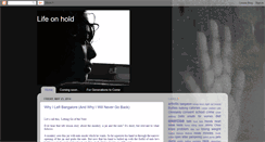 Desktop Screenshot of living-a-life-on-hold.blogspot.com