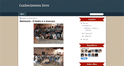 Desktop Screenshot of conhecimentoeconhecimento.blogspot.com