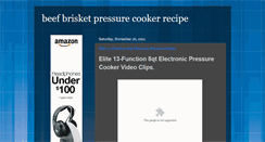 Desktop Screenshot of beefbrisketpressurecookerrecipee.blogspot.com