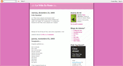 Desktop Screenshot of lavidaesrosa.blogspot.com