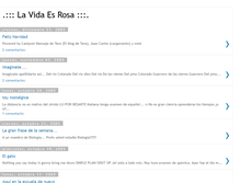 Tablet Screenshot of lavidaesrosa.blogspot.com