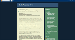 Desktop Screenshot of indiafinancelinks.blogspot.com
