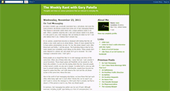 Desktop Screenshot of garysweeklyrant.blogspot.com