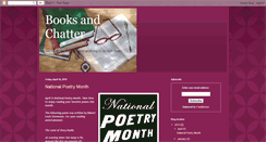 Desktop Screenshot of booksandchatter.blogspot.com