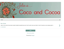 Tablet Screenshot of julieiscocoandcocoa.blogspot.com