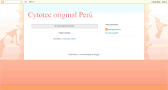 Desktop Screenshot of cytotecoriginal.blogspot.com