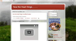 Desktop Screenshot of nowtheheartsings.blogspot.com